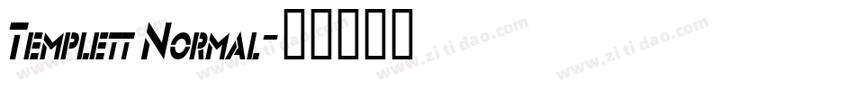 Templett Normal字体转换